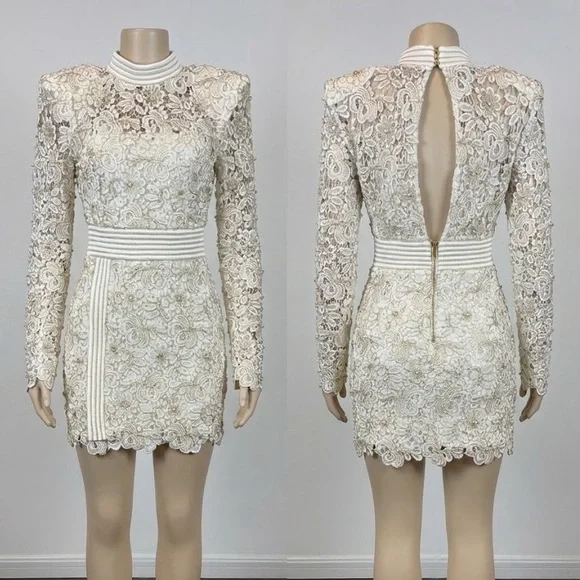 Zhivago Bridal Lace Dress, Originally $850, Size US 4 - Picture 1 of 11